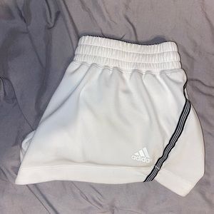 white adidas women’s shorts - size medium